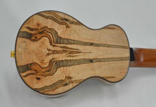 Ambrosia Maple with Ancient Sitka Spruce and Paua Shell Inlay